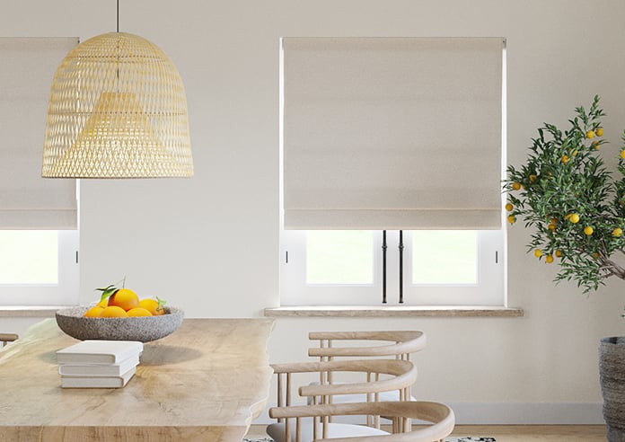 Carina, Stone - Twist&Fit Roman Blind - Image 3